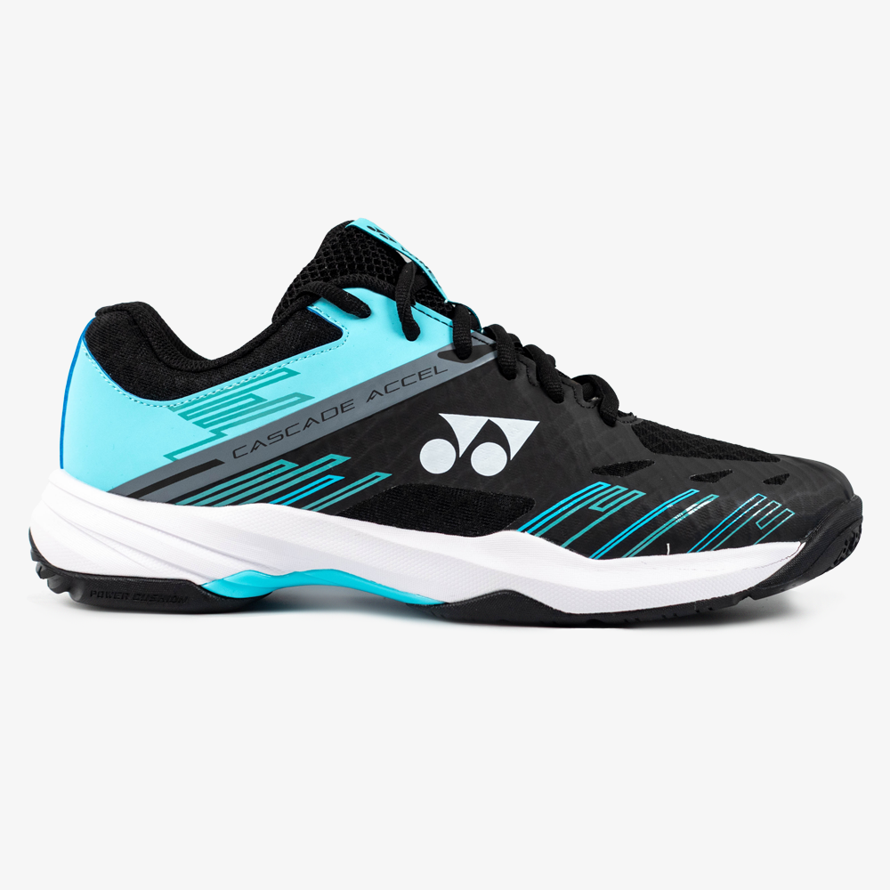 Yonex Cascade Accel Wide (Black/Ice Blue) – JoyBadminton Yonex Cascade Accel Wide (Black/Ice Blue) – JoyBadminton