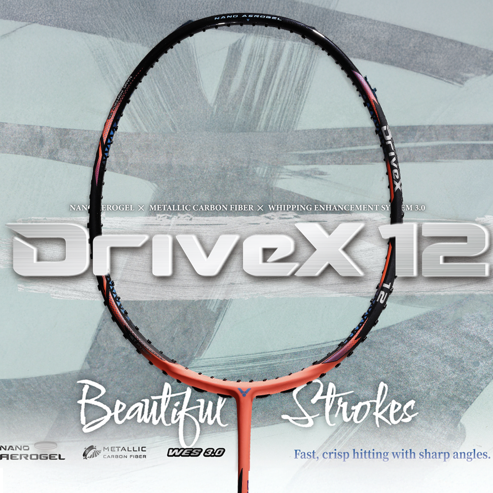 Victor DriveX 12 DX-12-O (Orange/Black) – JoyBadminton Victor DriveX 12 DX-12-O (Orange/Black) – JoyBadminton