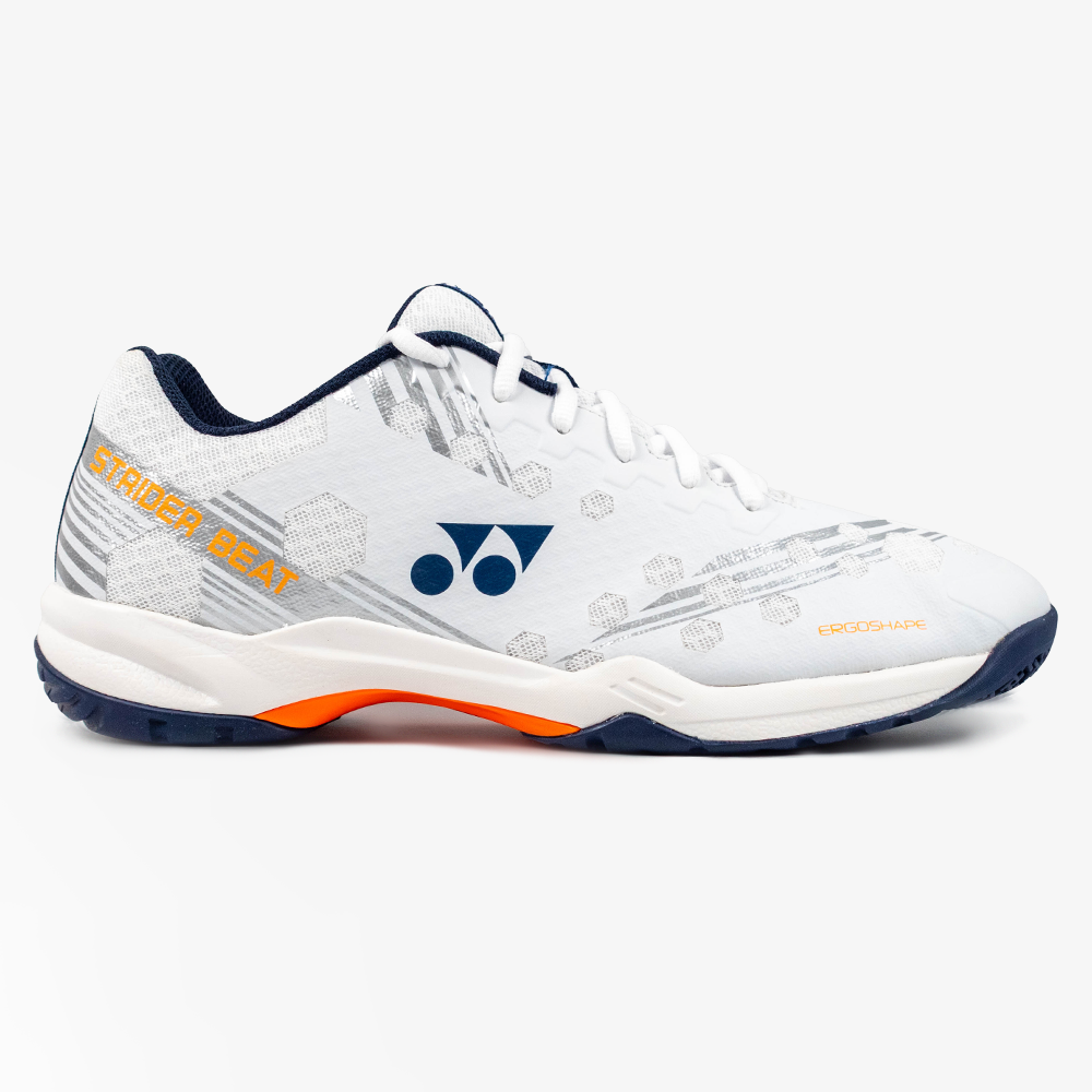 Yonex Power Cushion Strider Beat Court Shoe (White/Orange Yonex Power Cushion Strider Beat Court Shoe (White/Orange