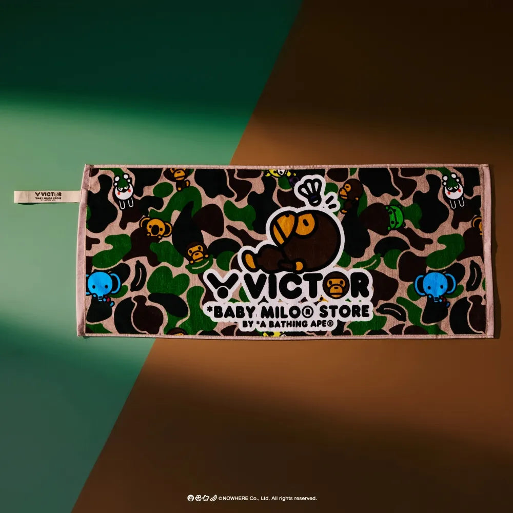Victor x Baby Milo Store Towel TW512BM-G (Jungle Camo) – JoyBadminton Victor x Baby Milo Store Towel TW512BM-G (Jungle Camo) – JoyBadminton