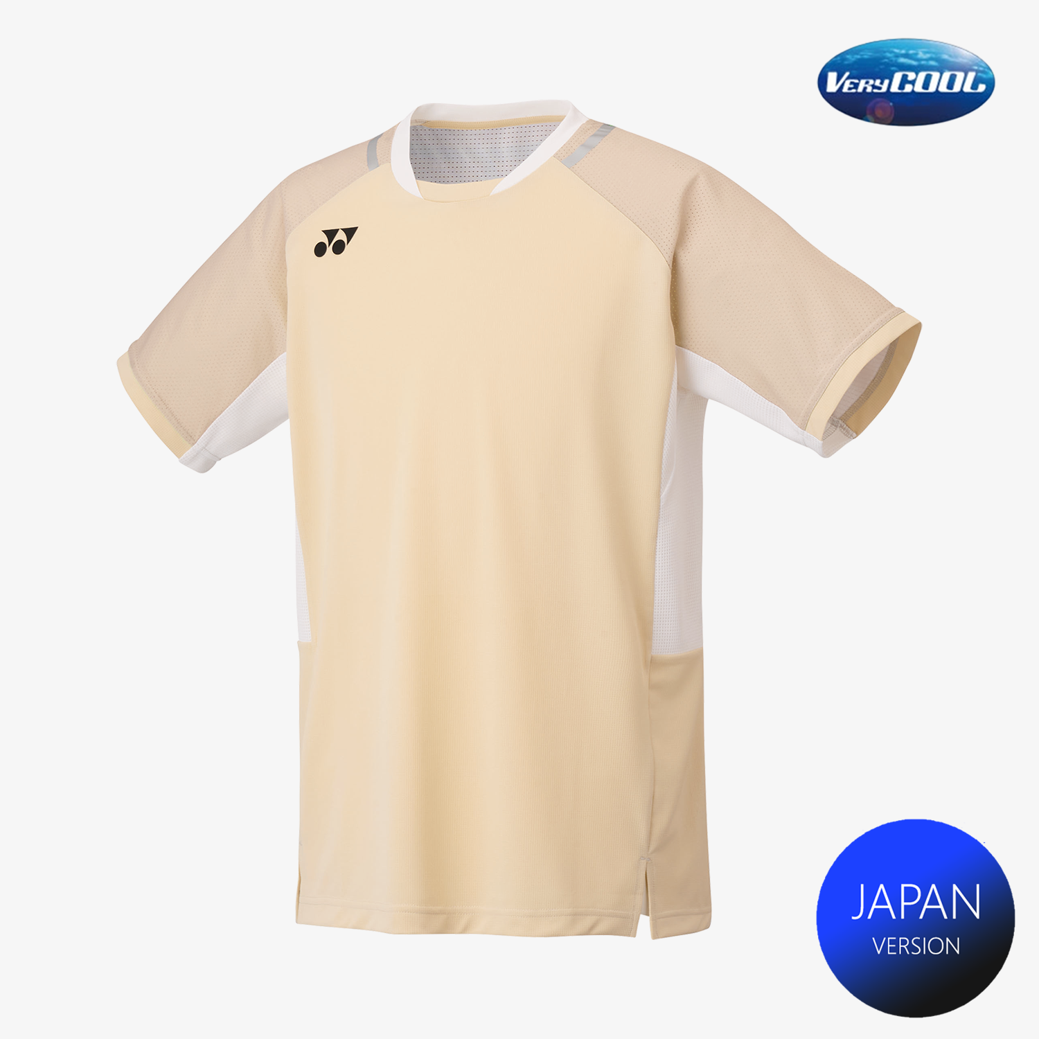 Yonex Men's Crew Neck Shirt 10633 (Ice Beige) – JoyBadminton Yonex Men's Crew Neck Shirt 10633 (Ice Beige) – JoyBadminton