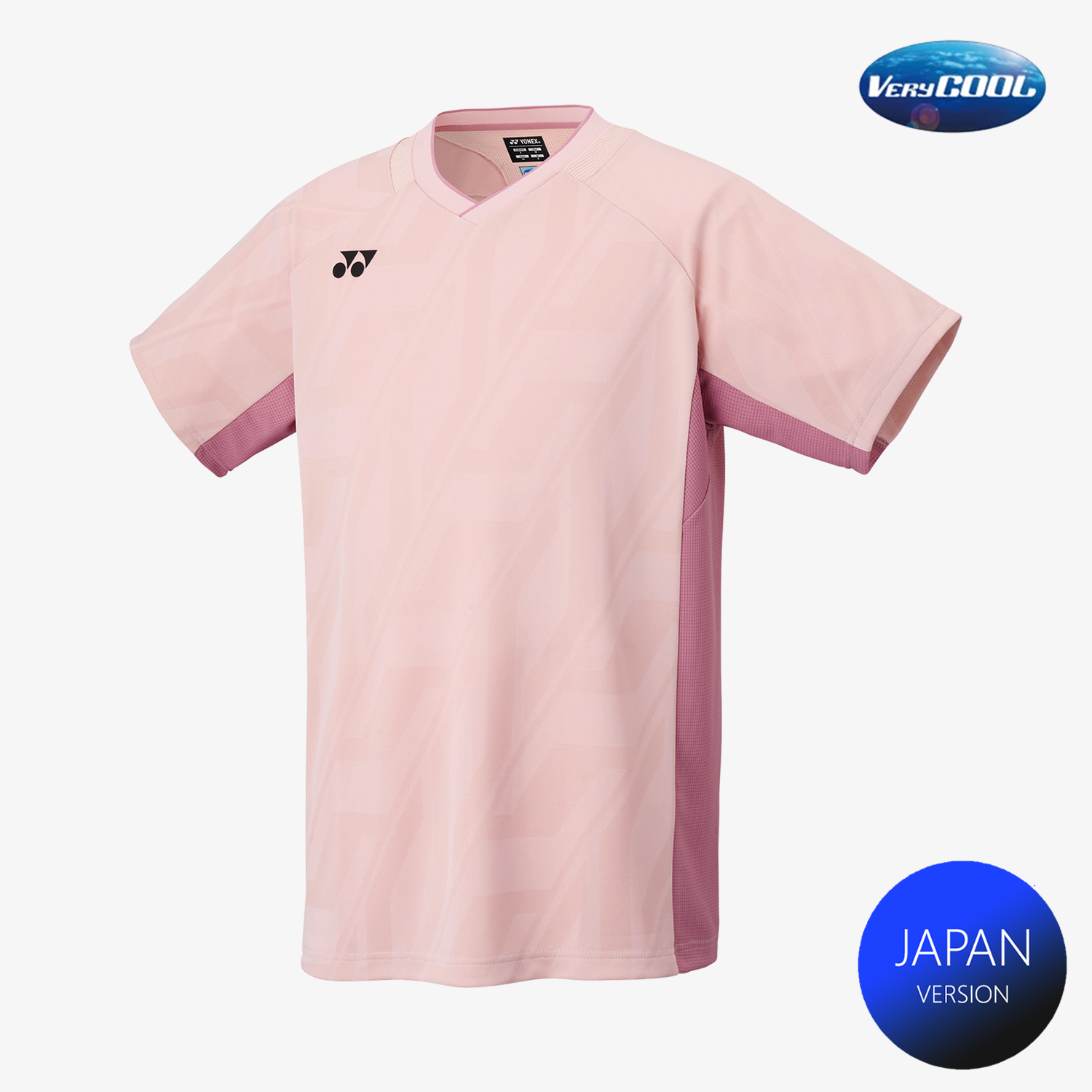 Yonex Men's Crew Neck Shirt 10632 (Smoke Pink) – JoyBadminton Yonex Men's Crew Neck Shirt 10632 (Smoke Pink) – JoyBadminton