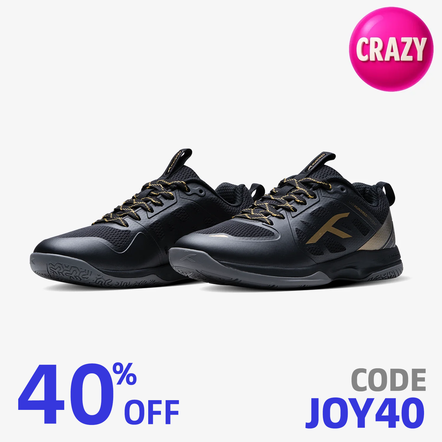 Hundred Velocity Z PBX (Black/Gold) – JoyBadminton