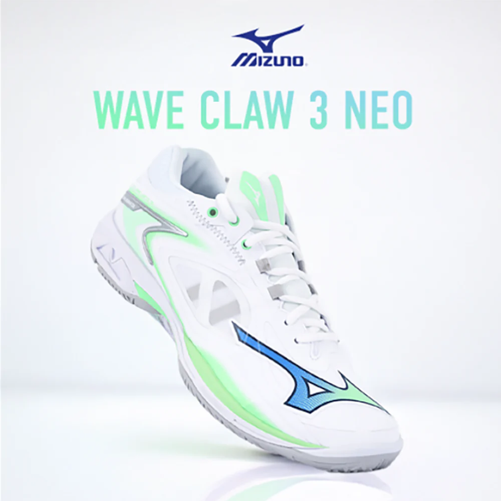 Mizuno Wave Claw Neo 3 Wide (White/Lime) – JoyBadminton Mizuno Wave Claw Neo 3 Wide (White/Lime) – JoyBadminton