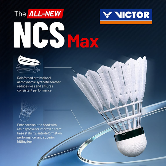 Victor New CarbonSonic Max Shuttlecock (NCS-MAX) (12 pc) (PREORDER - Minimum 5 or More)