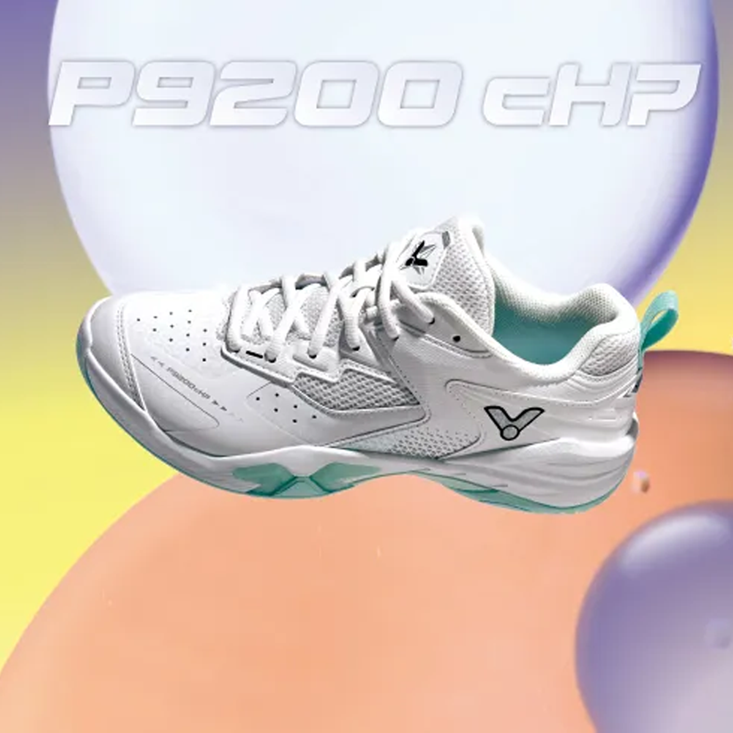 Victor P9200cHP-AG Court Shoe (Bright White/Icy Morn) – JoyBadminton