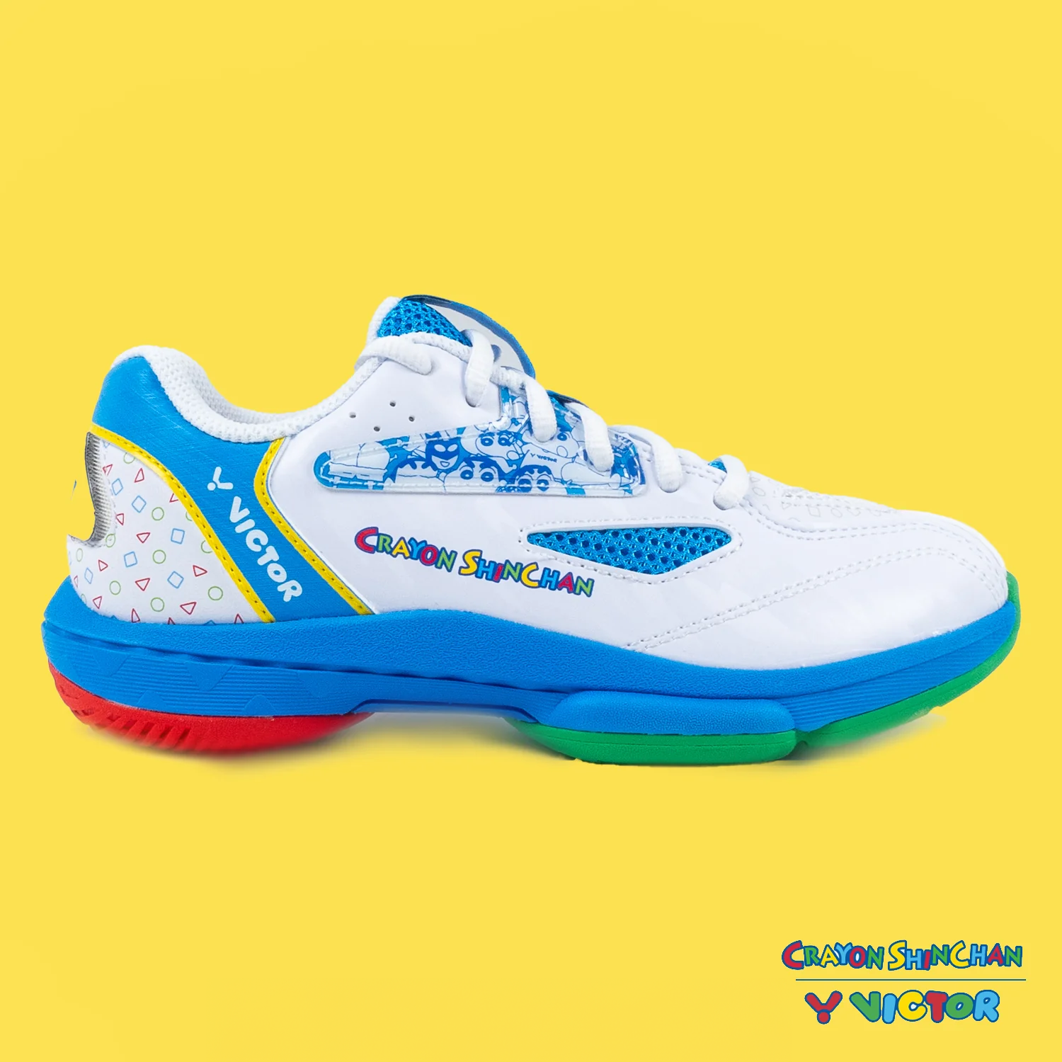 Victor x Crayon Shin Chan Junior Badminton Shoes A39JRCS-AF (White Victor x Crayon Shin Chan Junior Badminton Shoes A39JRCS-AF (White