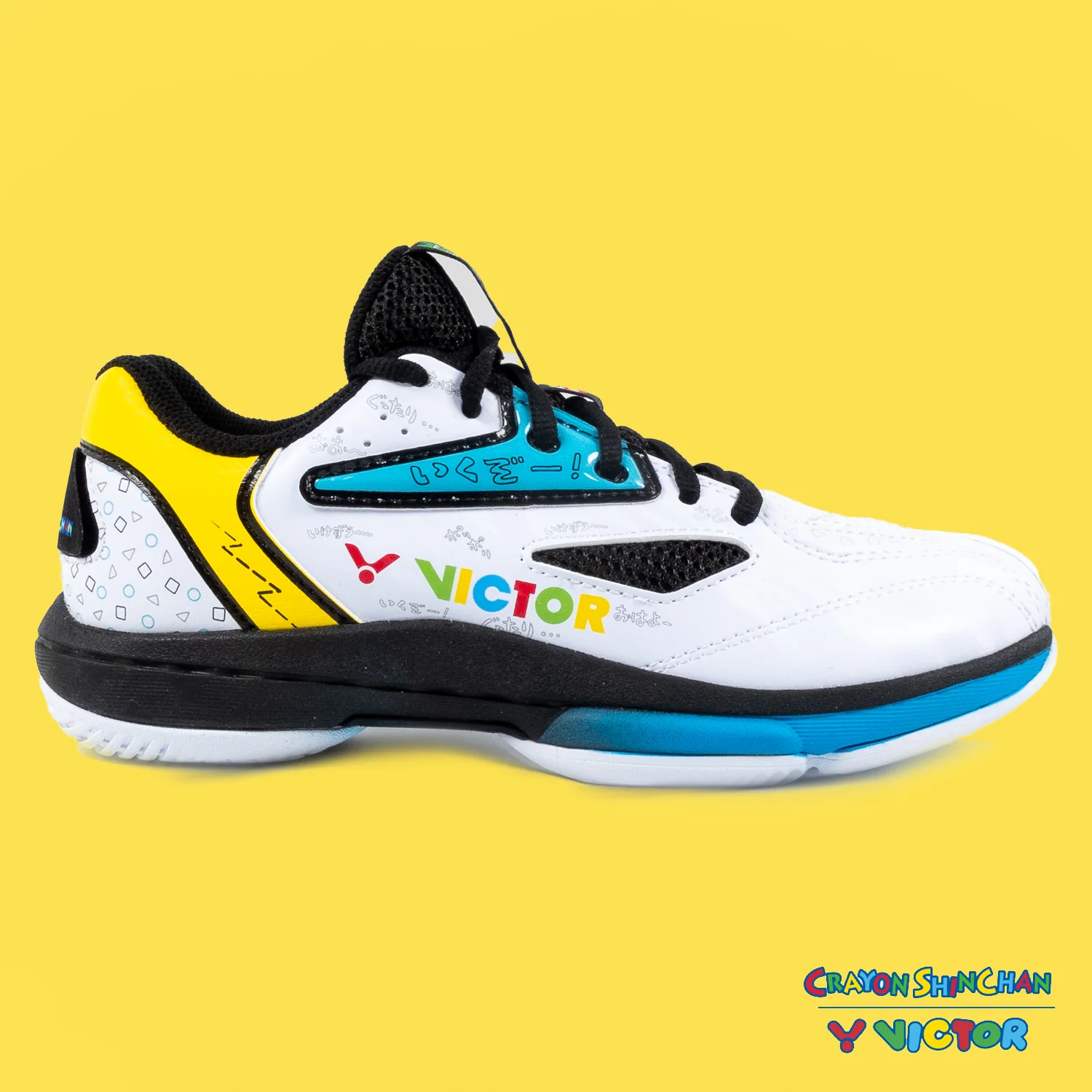 Victor x Crayon Shin Chan Junior Badminton Shoes A39JRCS-AC (White Victor x Crayon Shin Chan Junior Badminton Shoes A39JRCS-AC (White