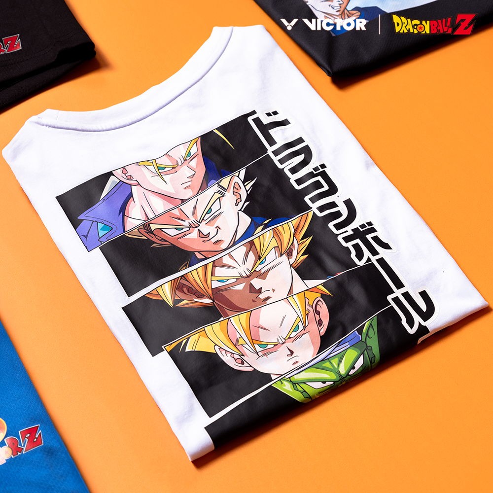 Victor x Dragon Ball Z Knitted T-Shirt T-503DBZ-A (White Victor x Dragon Ball Z Knitted T-Shirt T-503DBZ-A (White