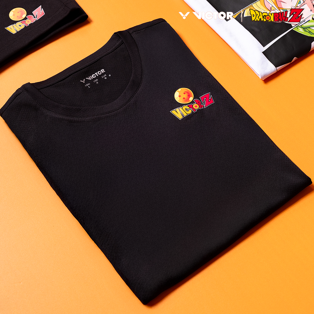 Victor x Dragon Ball Z Knitted T-Shirt T-504DBZ-C (Black Victor x Dragon Ball Z Knitted T-Shirt T-504DBZ-C (Black
