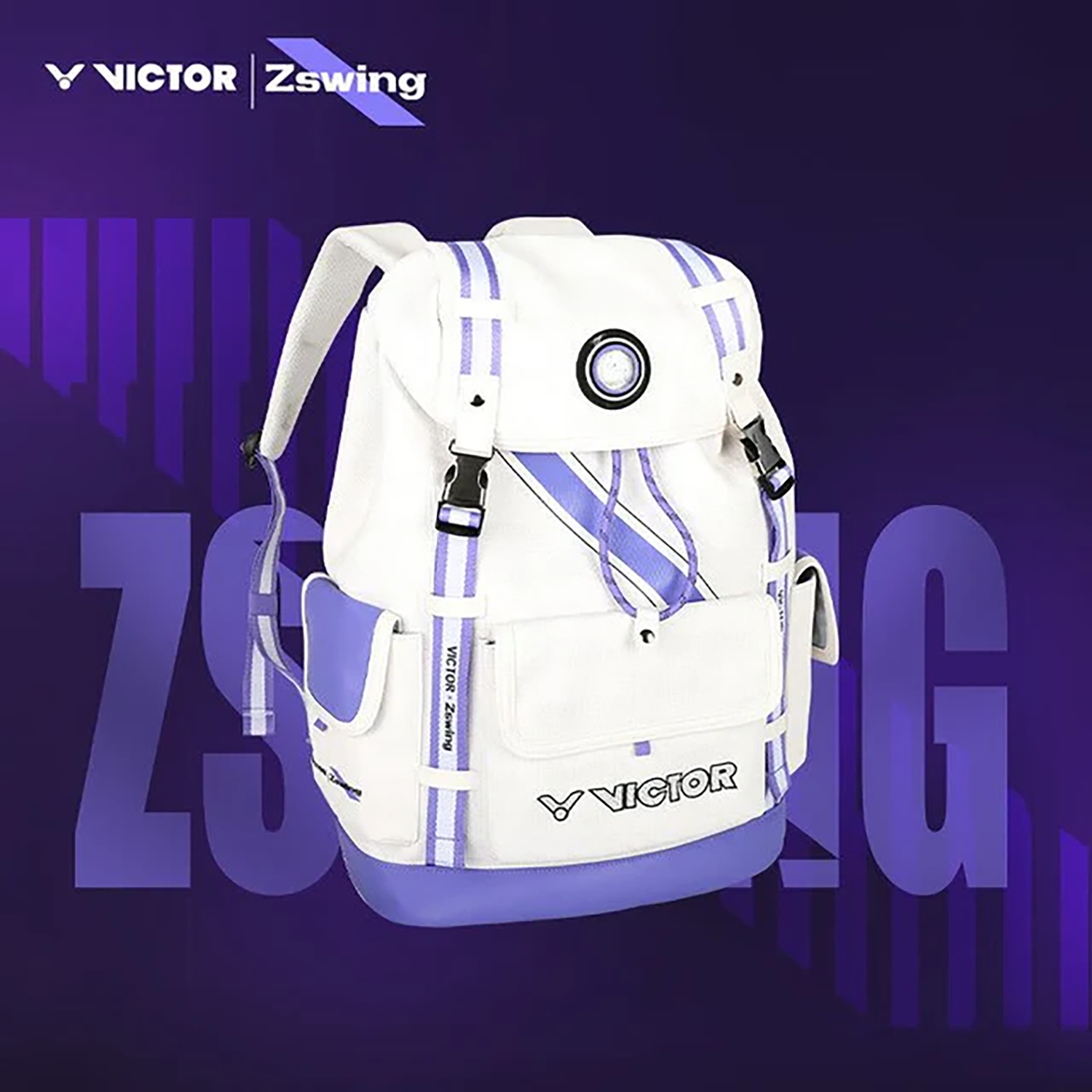 Victor x ZSW Collection Backpack BR5056ZSW-AJ (Pearly White/Light
