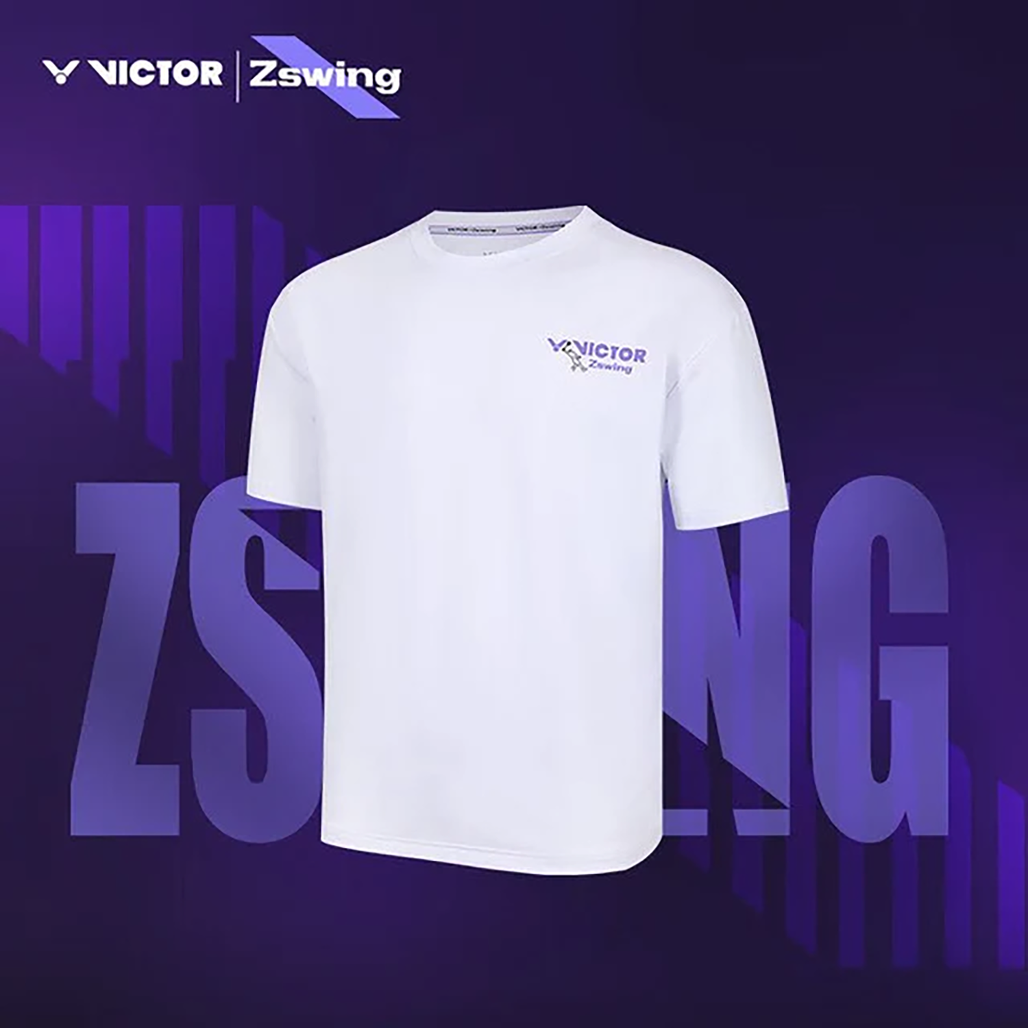 Victor シャツ￼ Victor x ZSW Collection Knitted T-Shirt T-501ZSW-A (Bright White