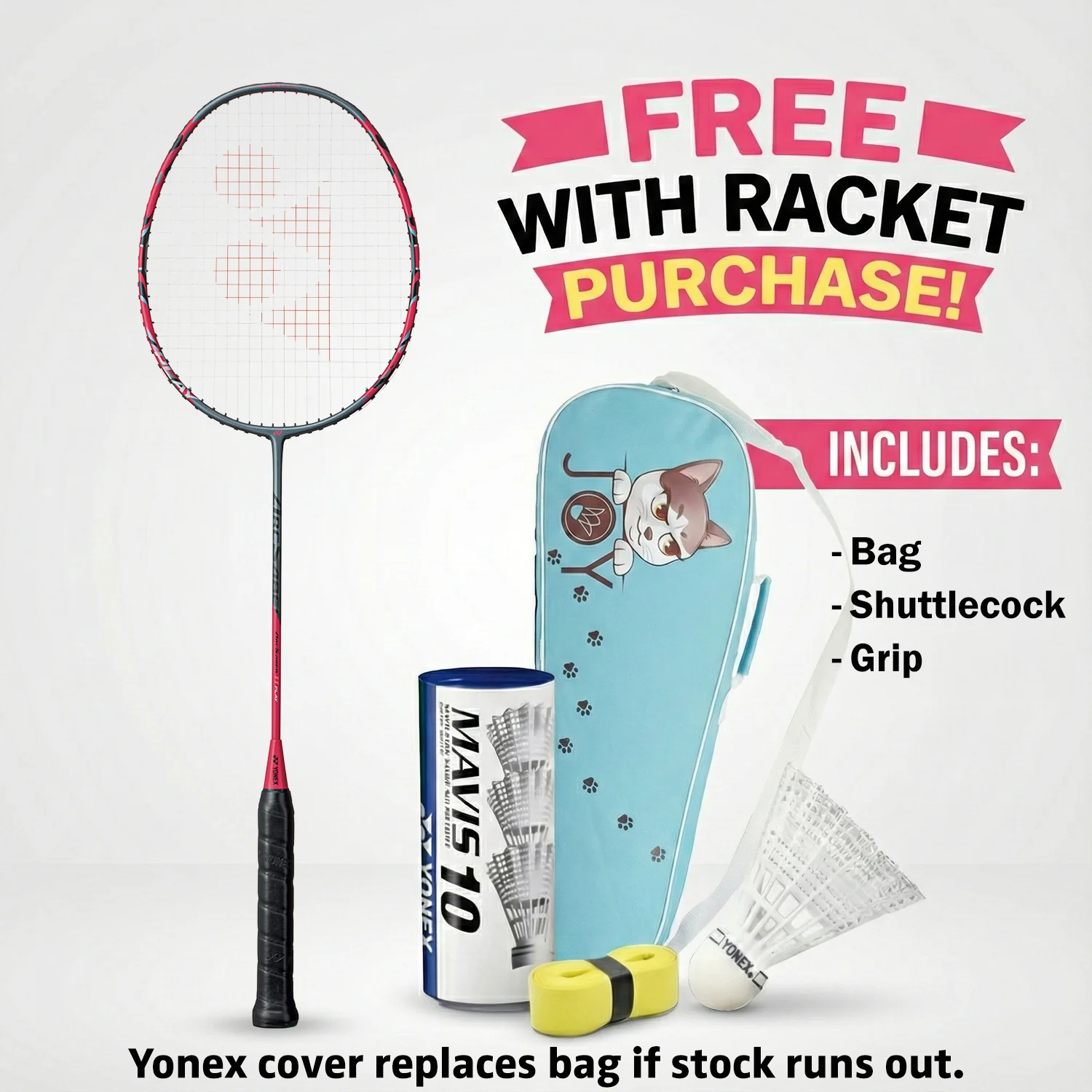 Yonex Arcsaber 11 Play (Grayish Pearl) (Pre-Strung) - JoyBadminton