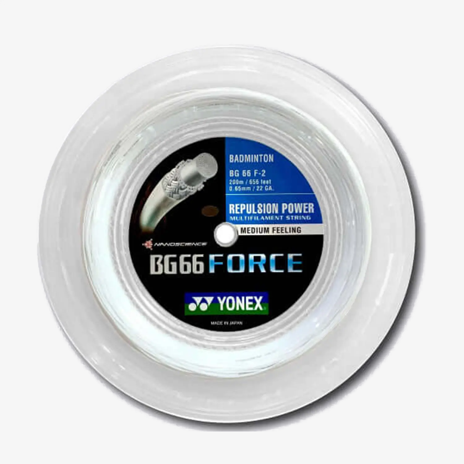 Yonex BG 66 Force 200m Badminton String (White) - JoyBadminton Yonex BG 66 Force 200m Badminton String (White) - JoyBadminton