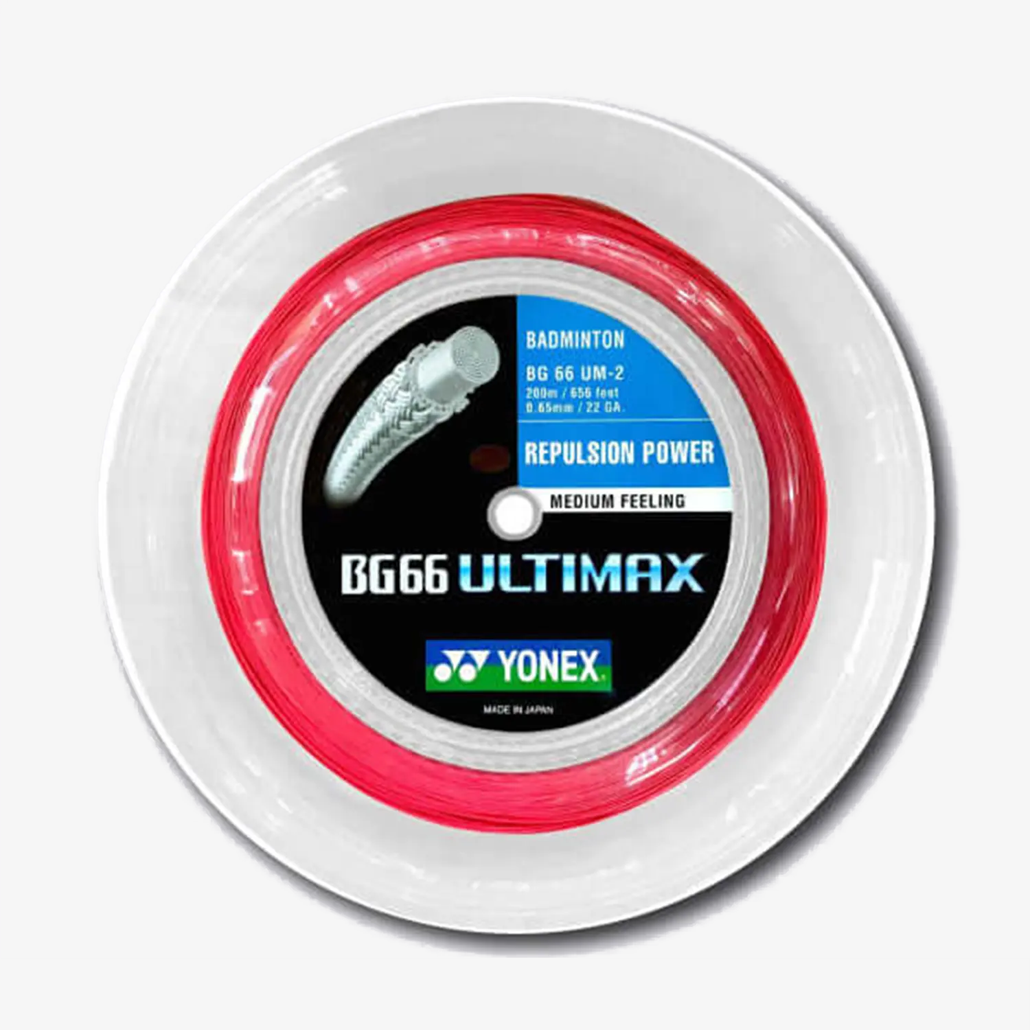 Yonex BG 66 Ultimax 200m Badminton String (Red) - JoyBadminton Yonex BG 66 Ultimax 200m Badminton String (Red) - JoyBadminton