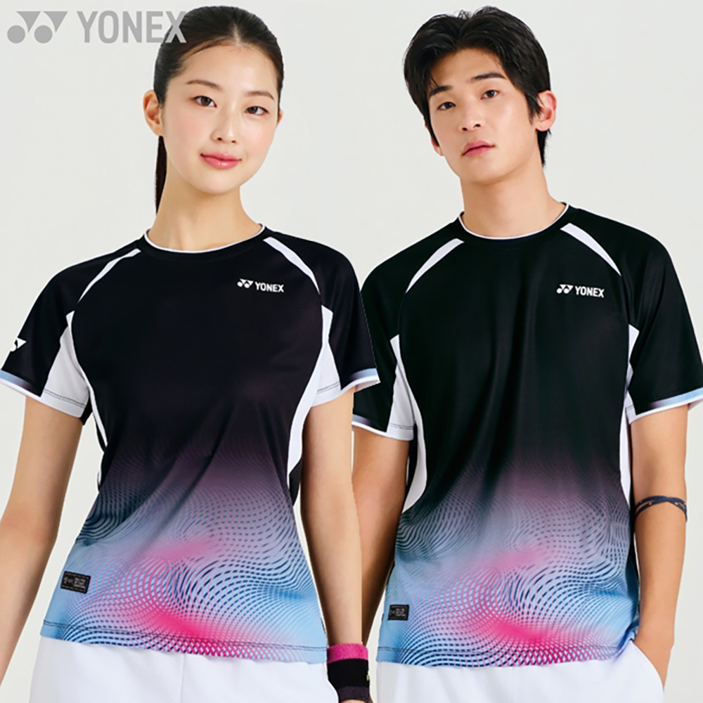 Yonex Matching T-shirts 261TS037M & 261TS038F (Black) – JoyBadminton