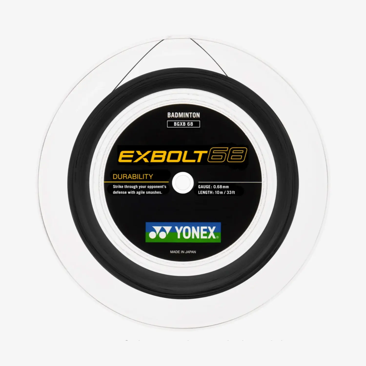 Yonex Exbolt 68 200m Badminton String (3 Colors) - JoyBadminton Yonex Exbolt 68 200m Badminton String (3 Colors) - JoyBadminton