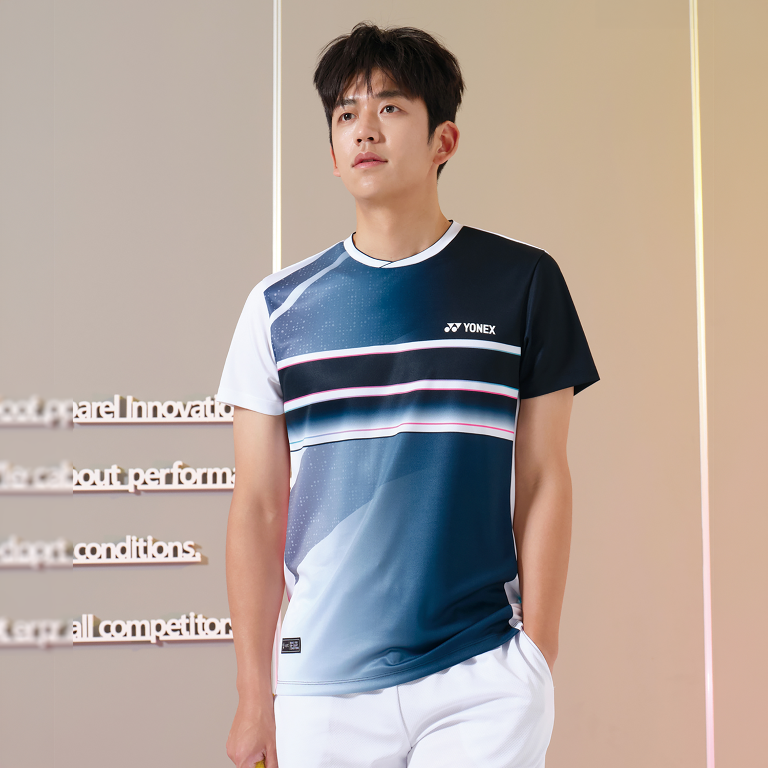 Yonex Men's T-Shirt 243TS025M (Dark Navy) – JoyBadminton