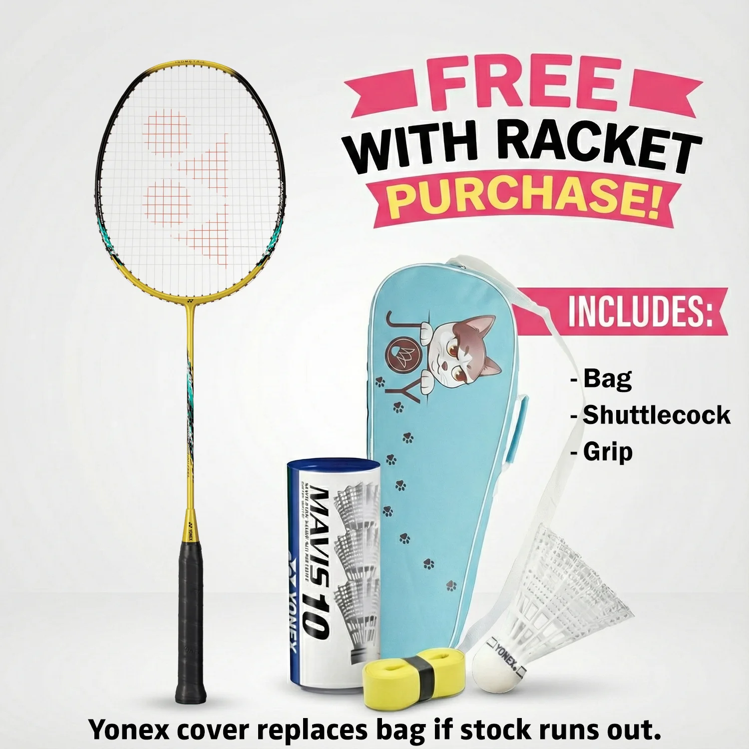 Yonex Nanoflare 001 Feel (Gold) Pre-Strung - JoyBadminton