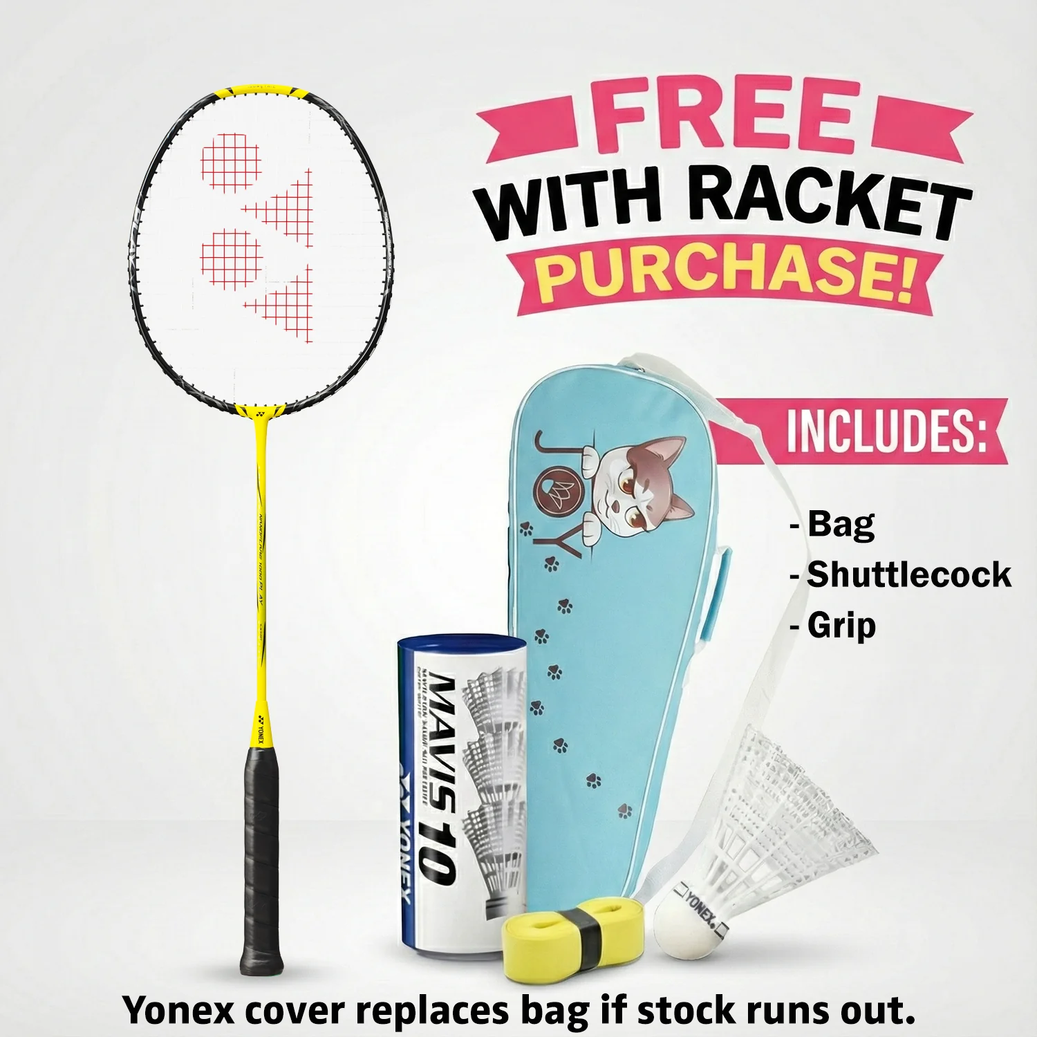 Yonex Nanoflare 1000 Play (Lightning Yellow) Pre-Strung - JoyBadminton