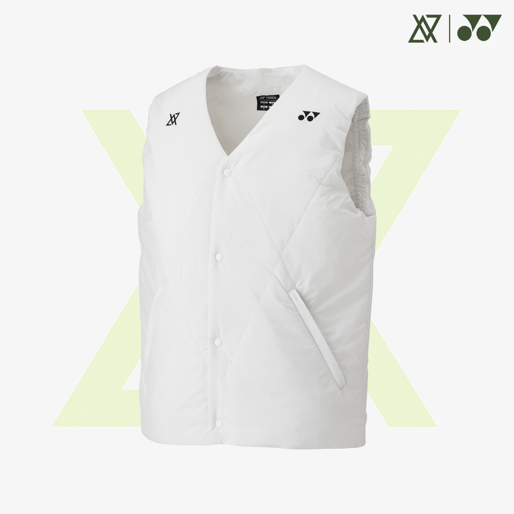 Yonex x Viktor Axelsen Unisex Padded Vest 90098W (White