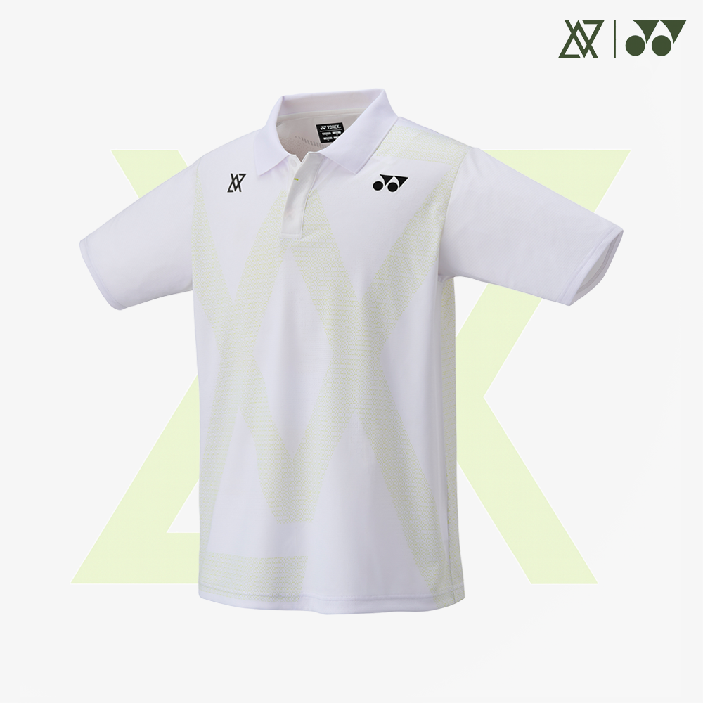 Yonex x Viktor Axelsen Unisex Polo Shirt 10688W (White) – JoyBadminton Yonex x Viktor Axelsen Unisex Polo Shirt 10688W (White) – JoyBadminton