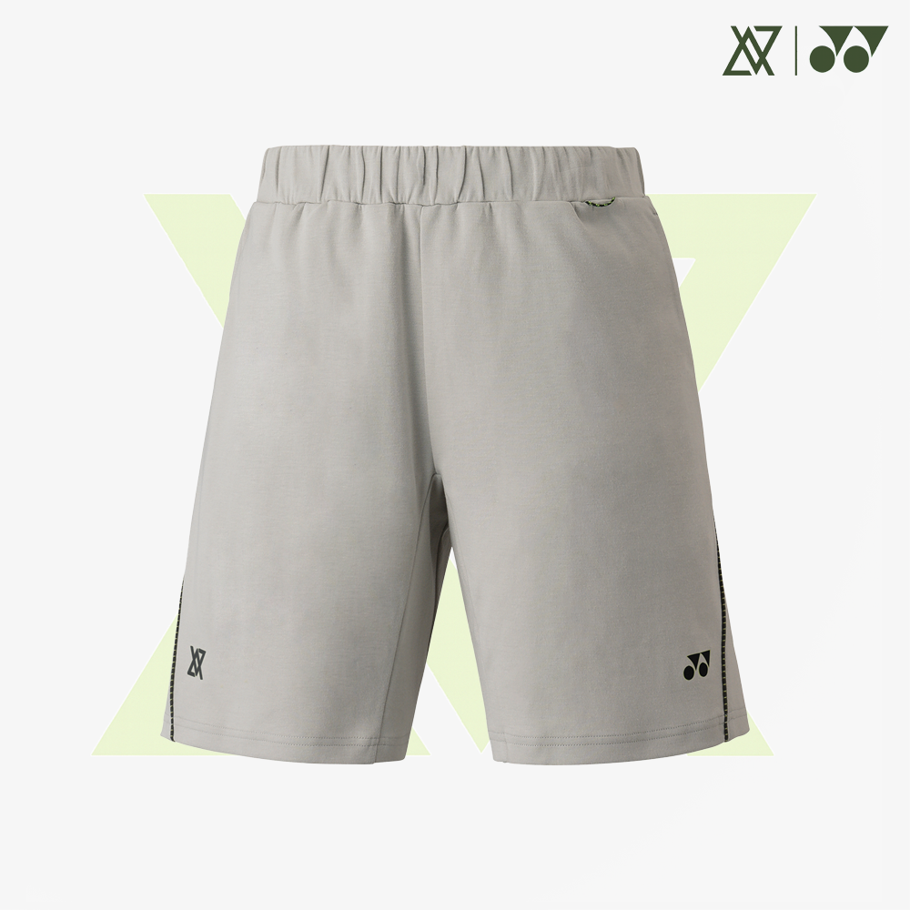Yonex x Viktor Axelsen Unisex Sweat Shorts 30103GRB (Grayish Beige Yonex x Viktor Axelsen Unisex Sweat Shorts 30103GRB (Grayish Beige