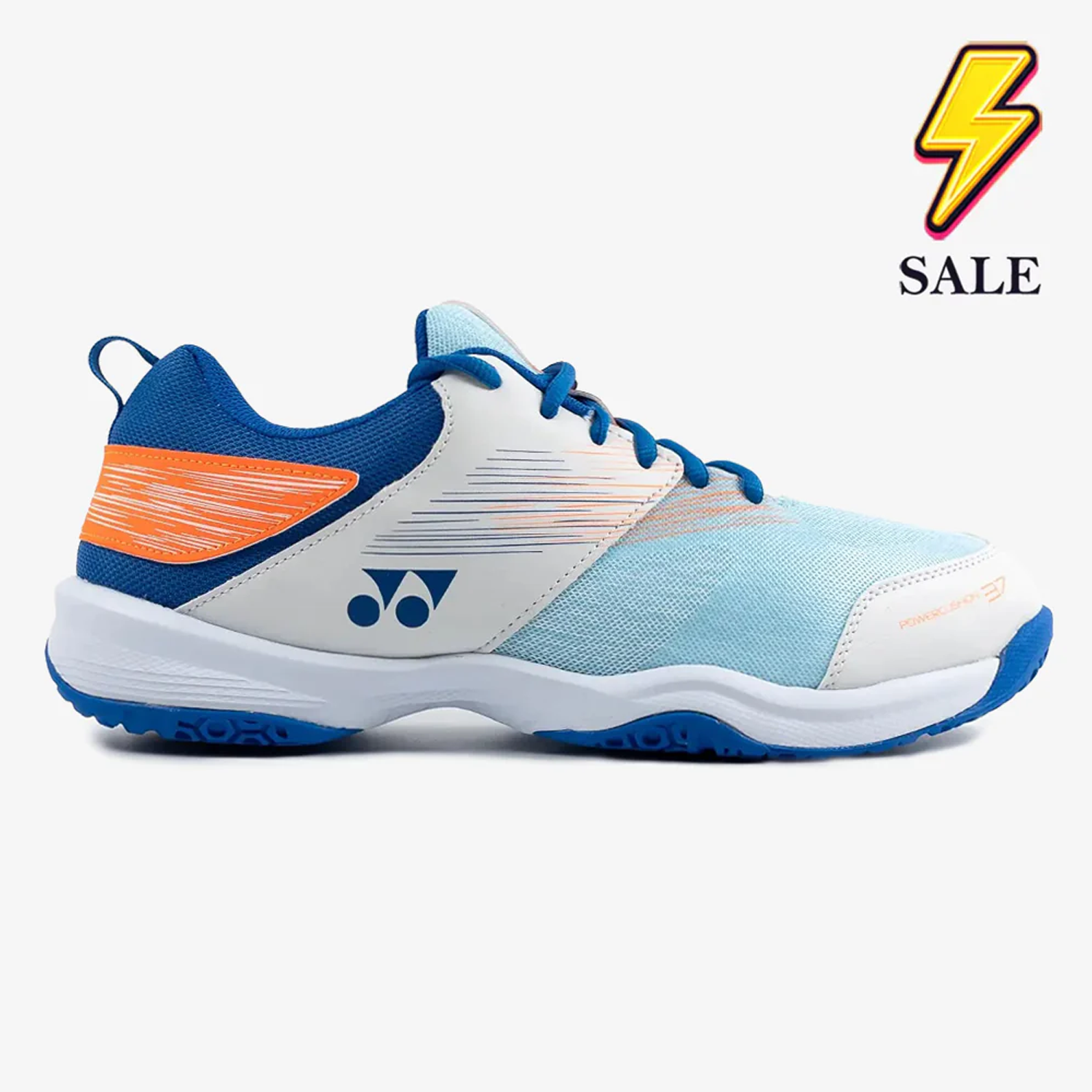 Yonex Power Cushion 37 (White/Blue) - JoyBadminton