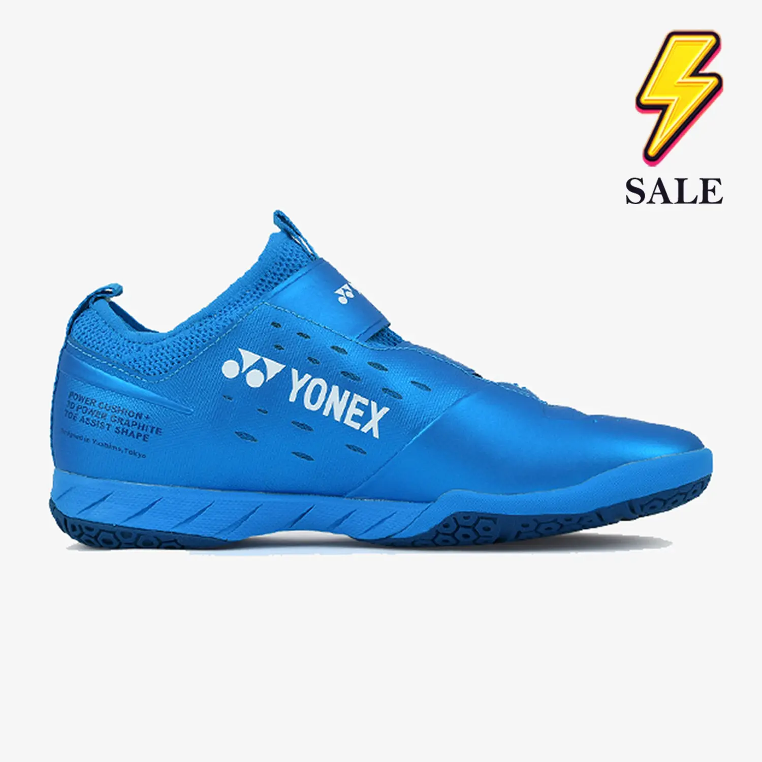 Yonex Power Cushion Infinity Metallic Blue Men's Shoe - JoyBadminton Yonex Power Cushion Infinity Metallic Blue Men's Shoe - JoyBadminton