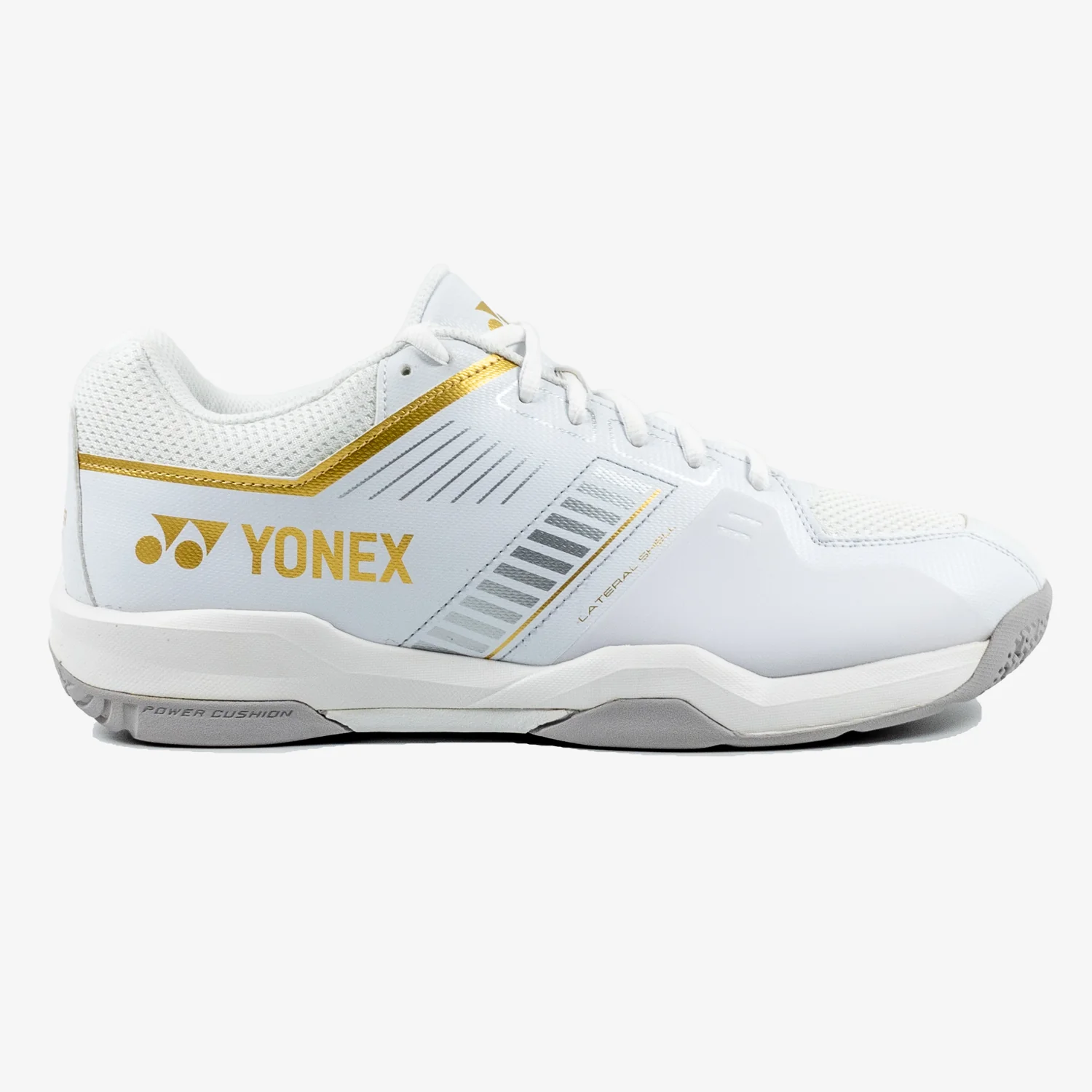 Yonex Strider Wide (White/Gold) Court Shoe - JoyBadminton