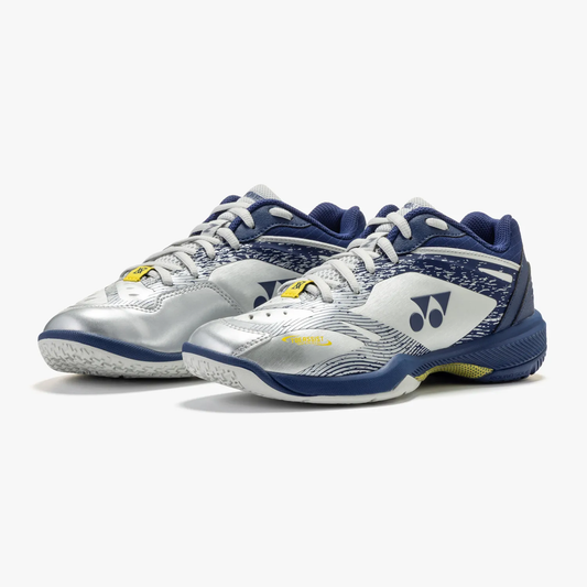 Yonex x Viktor Axelsen Power Cushion 65 Z4 VA Women's Shoe (Silver/Navy) - PREORDER