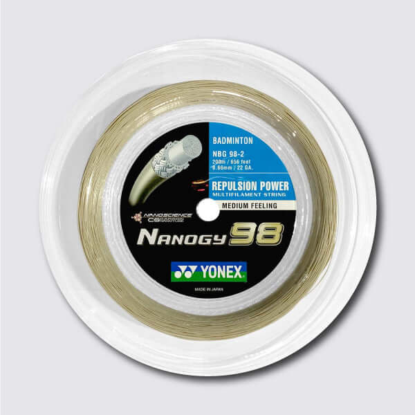 Yonex Nanogy 98 200m Badminton String (Cosmic Gold)