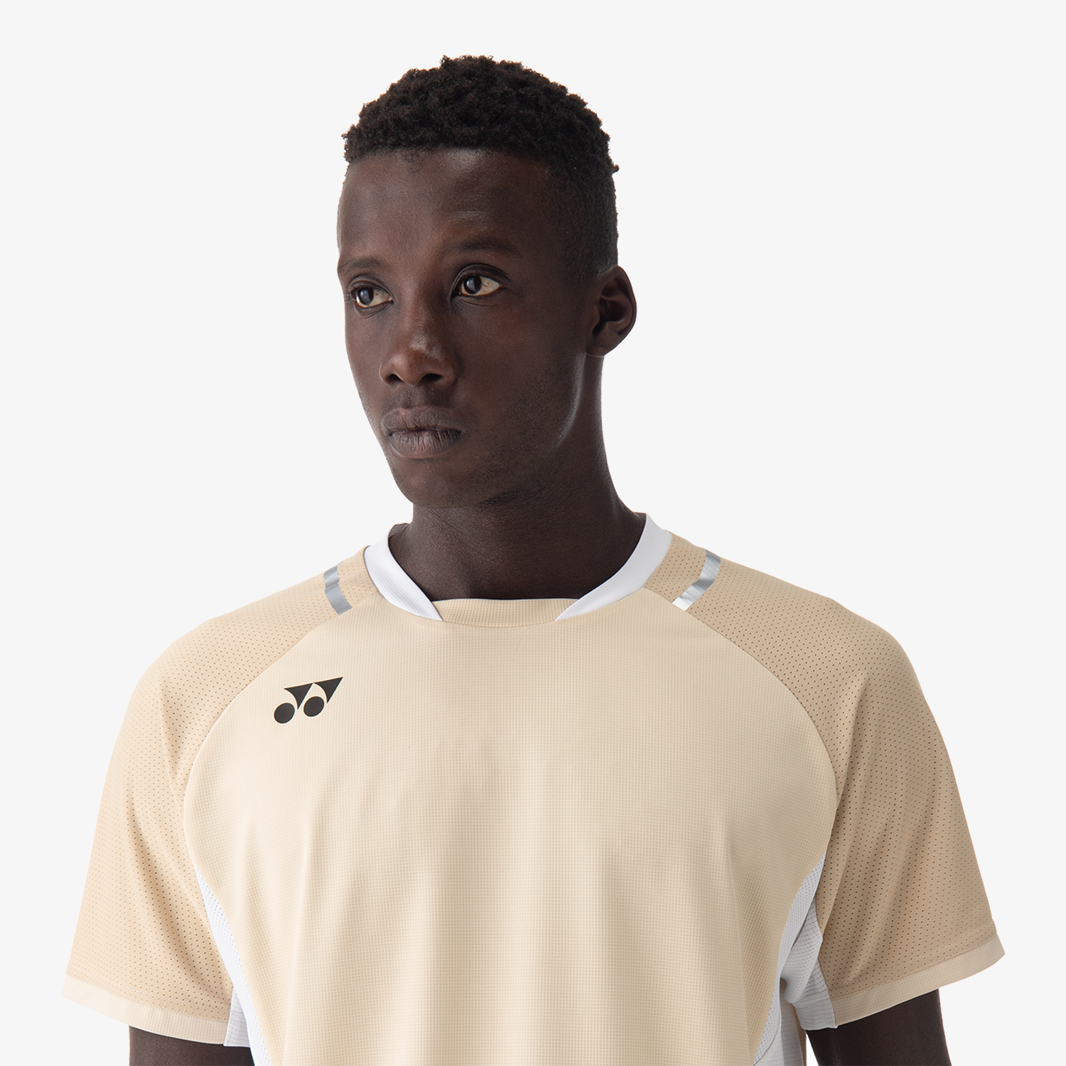 Yonex Men's Crew Neck Shirt 10633 (Ice Beige)