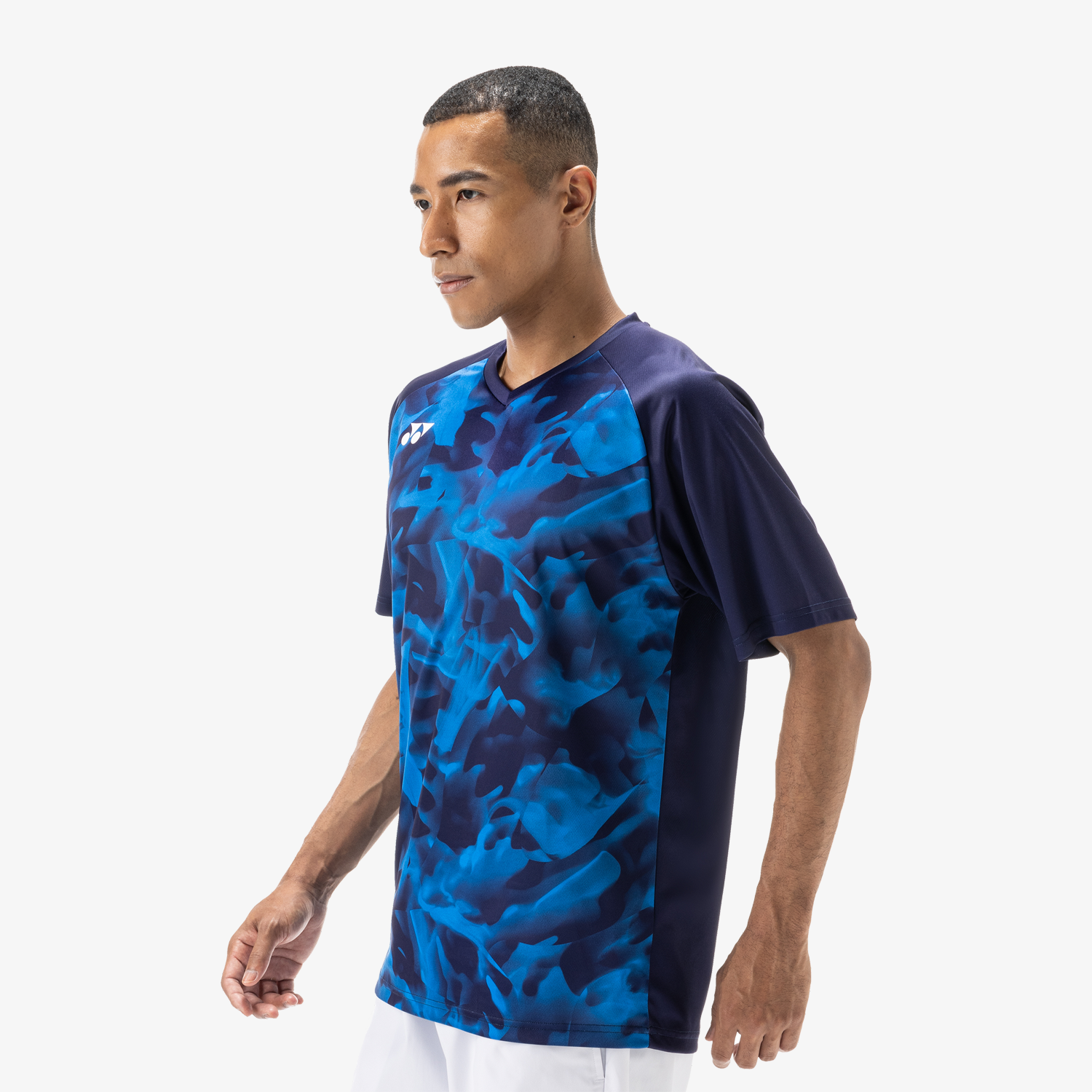 Yonex Men's Crew Neck Shirts YM0033 (Navy Blue)