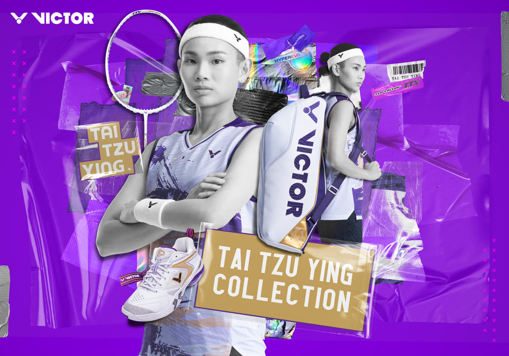 Victor Tai Tzu Ying Collection Badminton Tennis Racket Long Backpack BR3825TTY-AJ (White) 