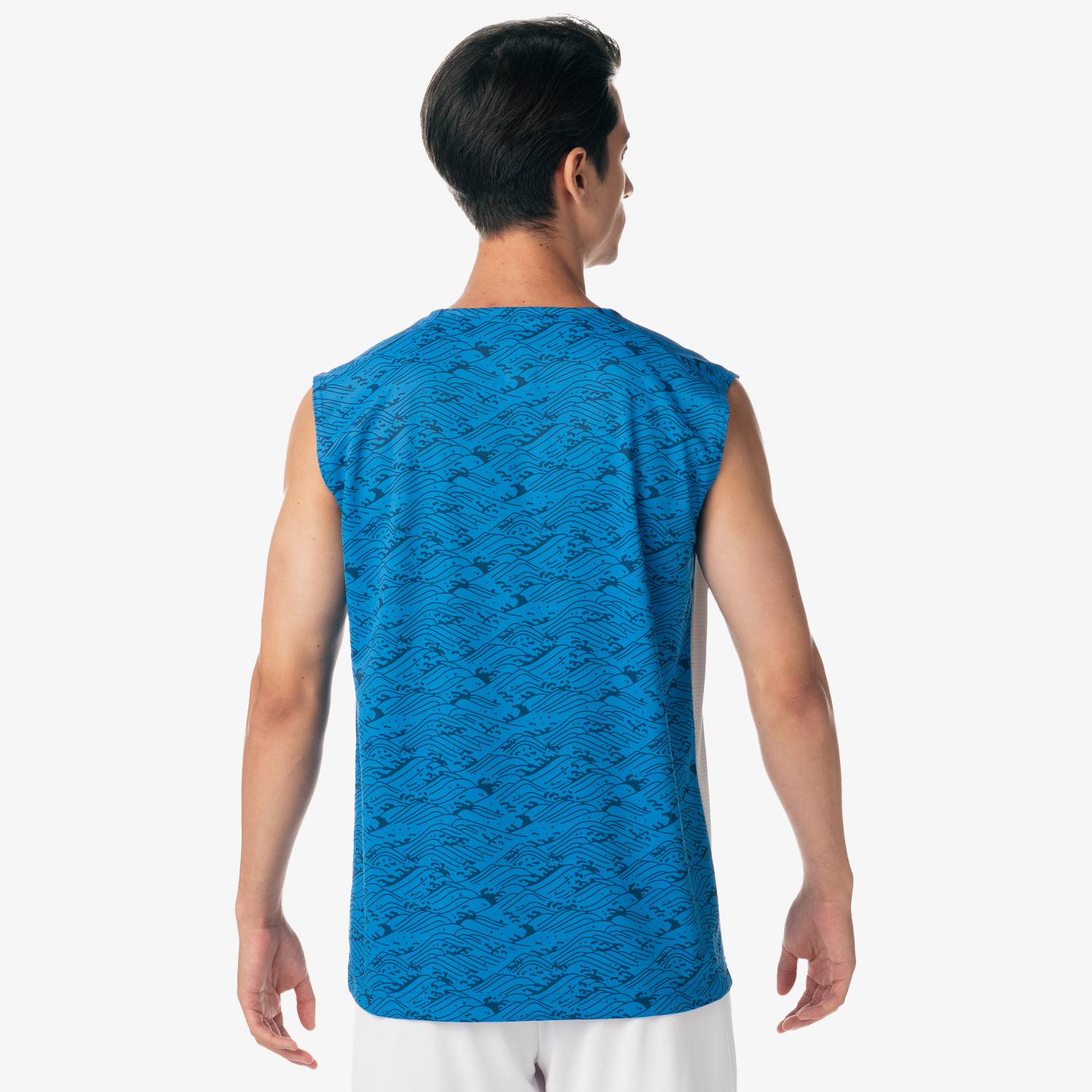 Yonex Men's Very Cool Dry Sleeveless Tournament Shirts 10614 (Blue) 