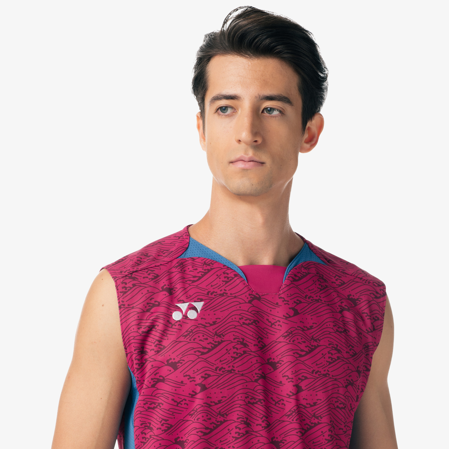 Yonex Men's Very Cool Dry Sleeveless Tournament Shirts 10614 (Grape) 