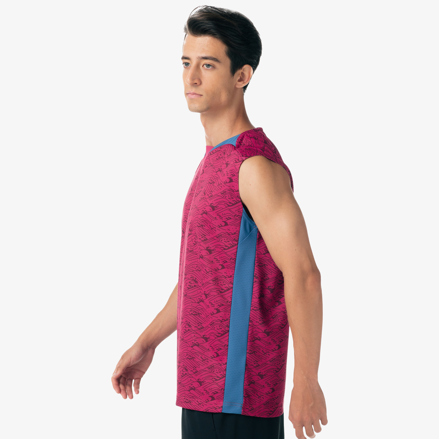 Yonex Men's Very Cool Dry Sleeveless Tournament Shirts 10614 (Grape) 