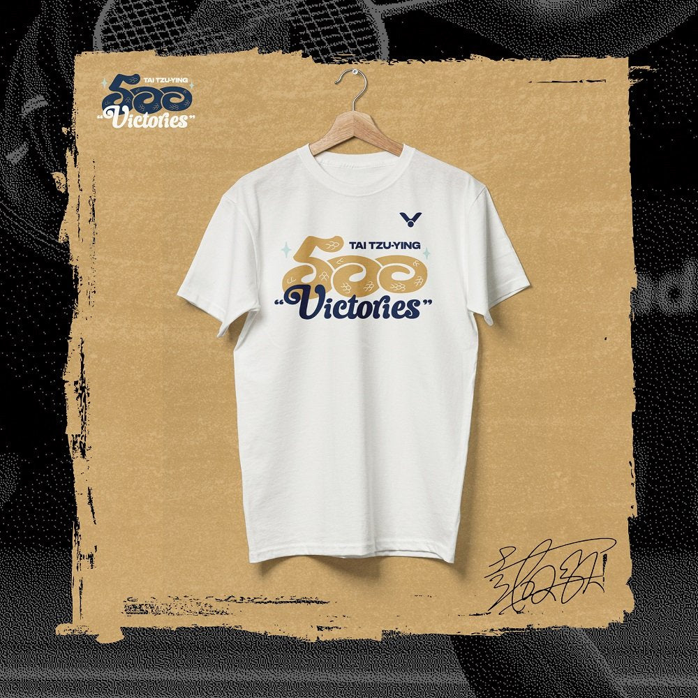 Victor x Tai Tzu Ying 500 Victories Shirt (White) T-TTY500A 