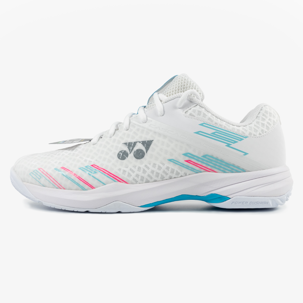Yonex Cascade Accel Wide (White/Sky Blue) – JoyBadminton Yonex Cascade Accel Wide (White/Sky Blue) – JoyBadminton