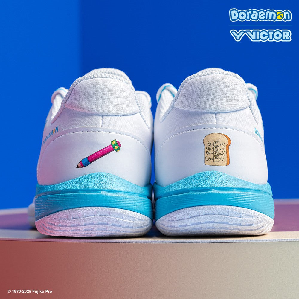 Victor x Doraemon Junior Court Shoes P-DRMJR-A (White)