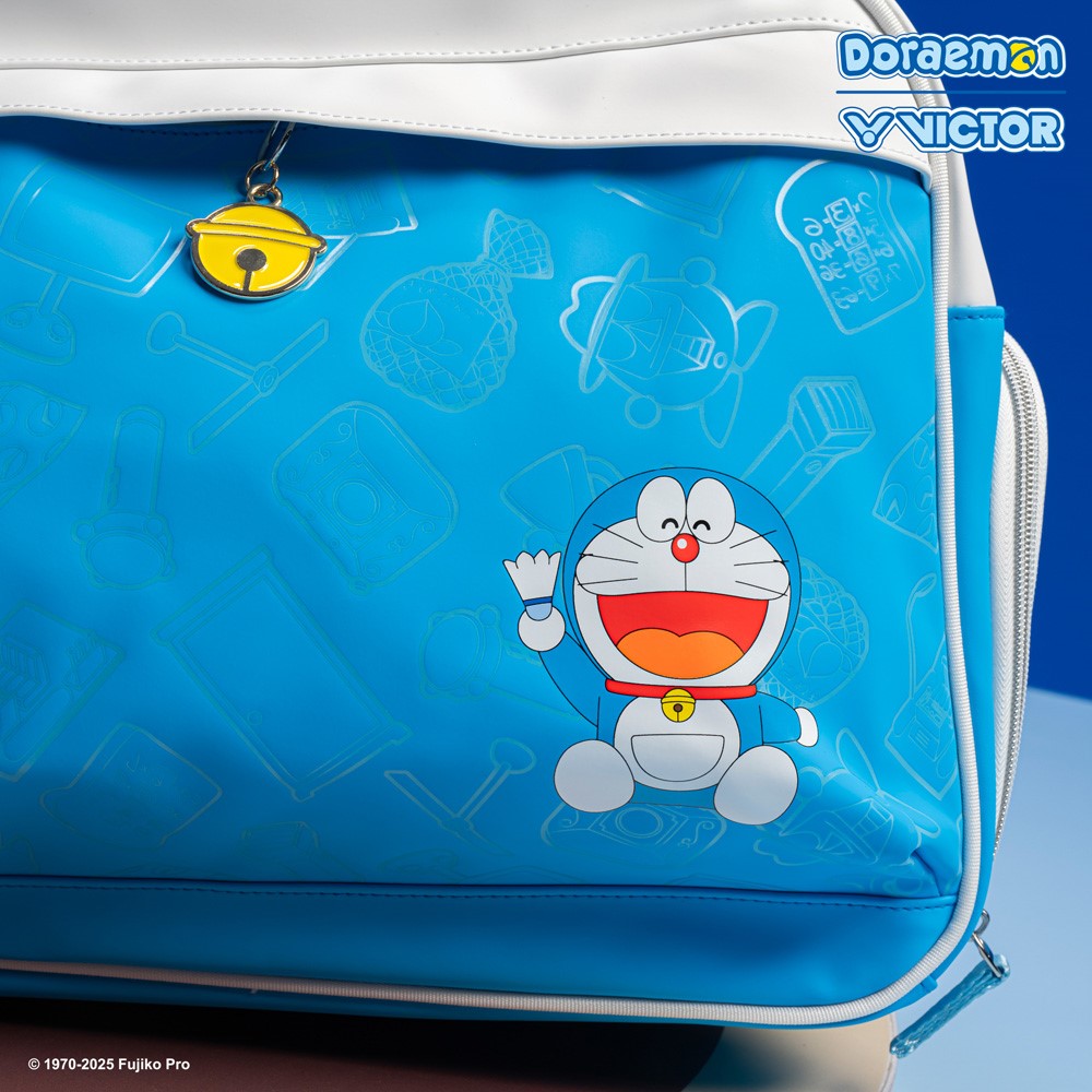 Victor x Doraemon Rectangular Racket Bag BR5635DRM-AF (White/Hawaiian Blue)
