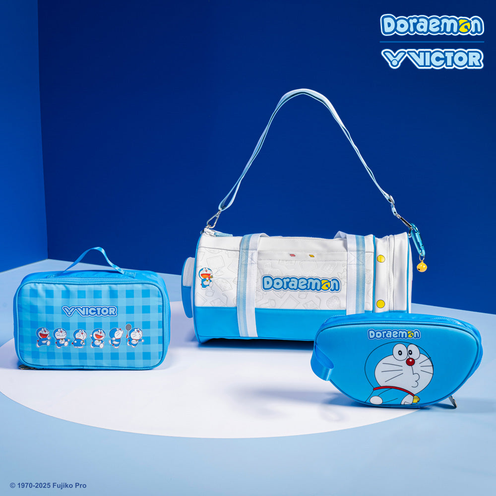 Victor x Doraemon Travel Bag BG5535DRM-AF (White/Hawaiian Blue)