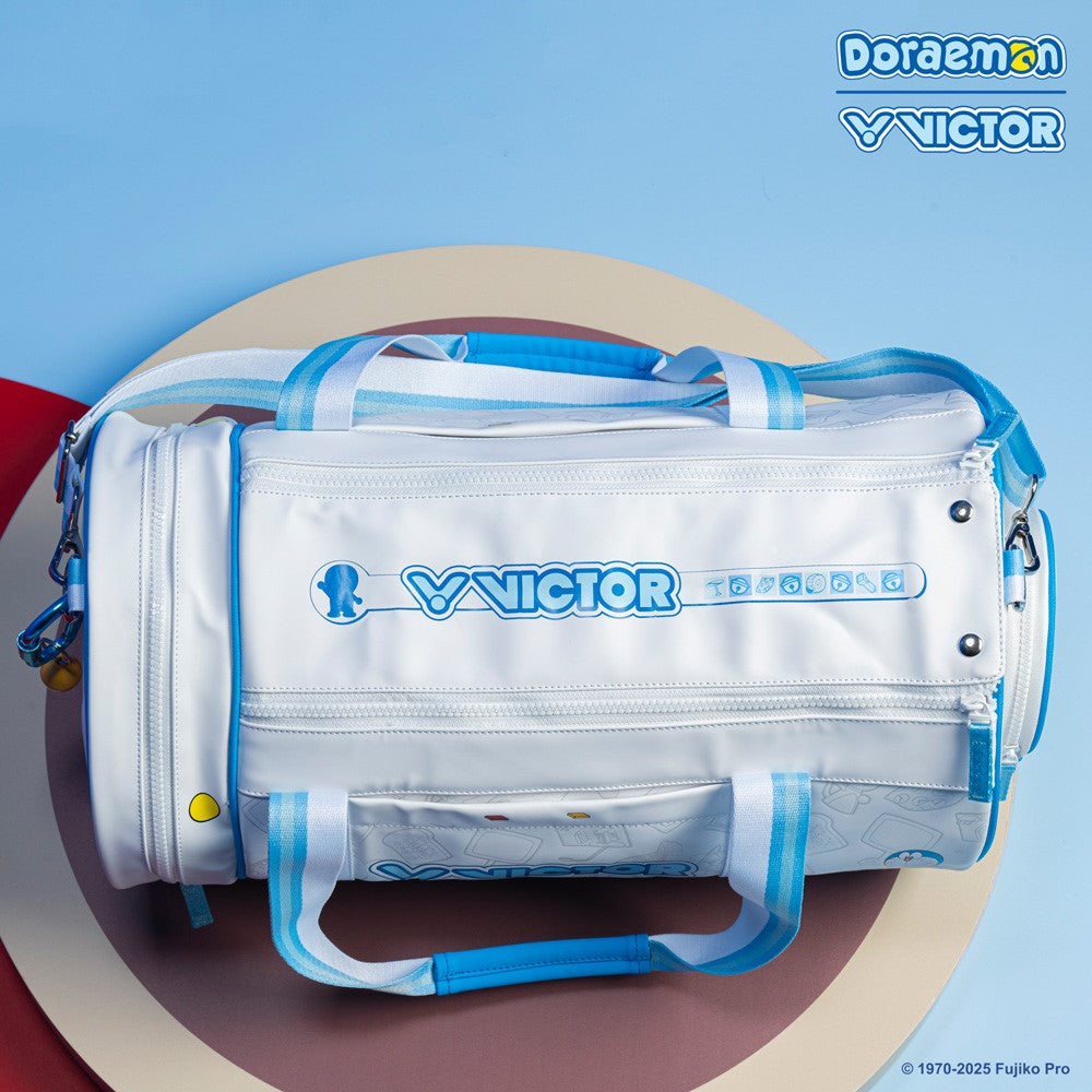 Victor x Doraemon Travel Bag BG5535DRM-AF (White/Hawaiian Blue)