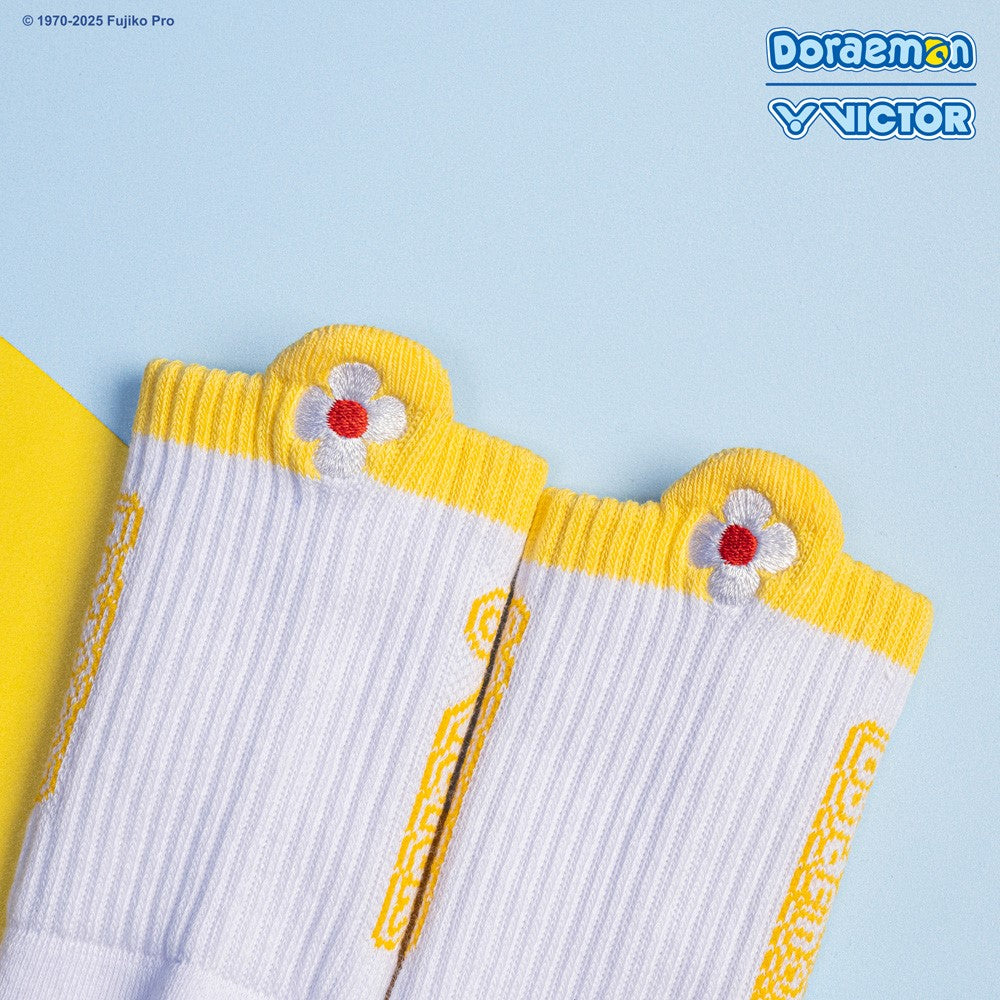 Victor x Doraemon Junior Sport Socks SK517DRM-E (Vibrant Yellow)