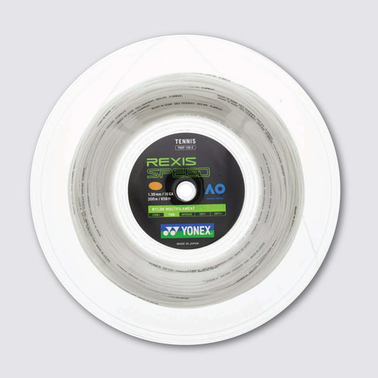 Yonex Rexis Speed 130 / 16 200m  Tennis String Reel (White) 
