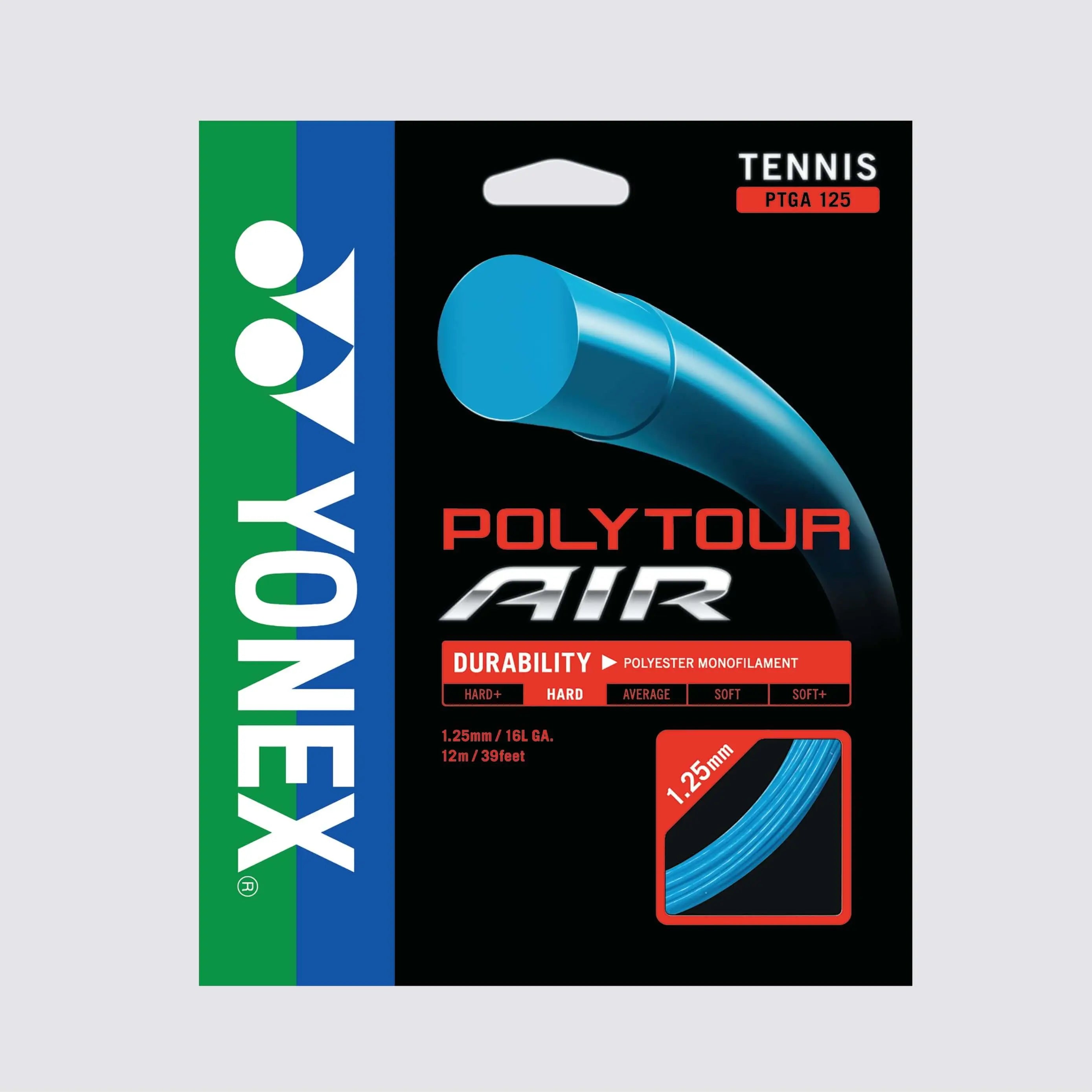 Yonex Polytour Air 125 / 16L Tennis String - Sky Blue 