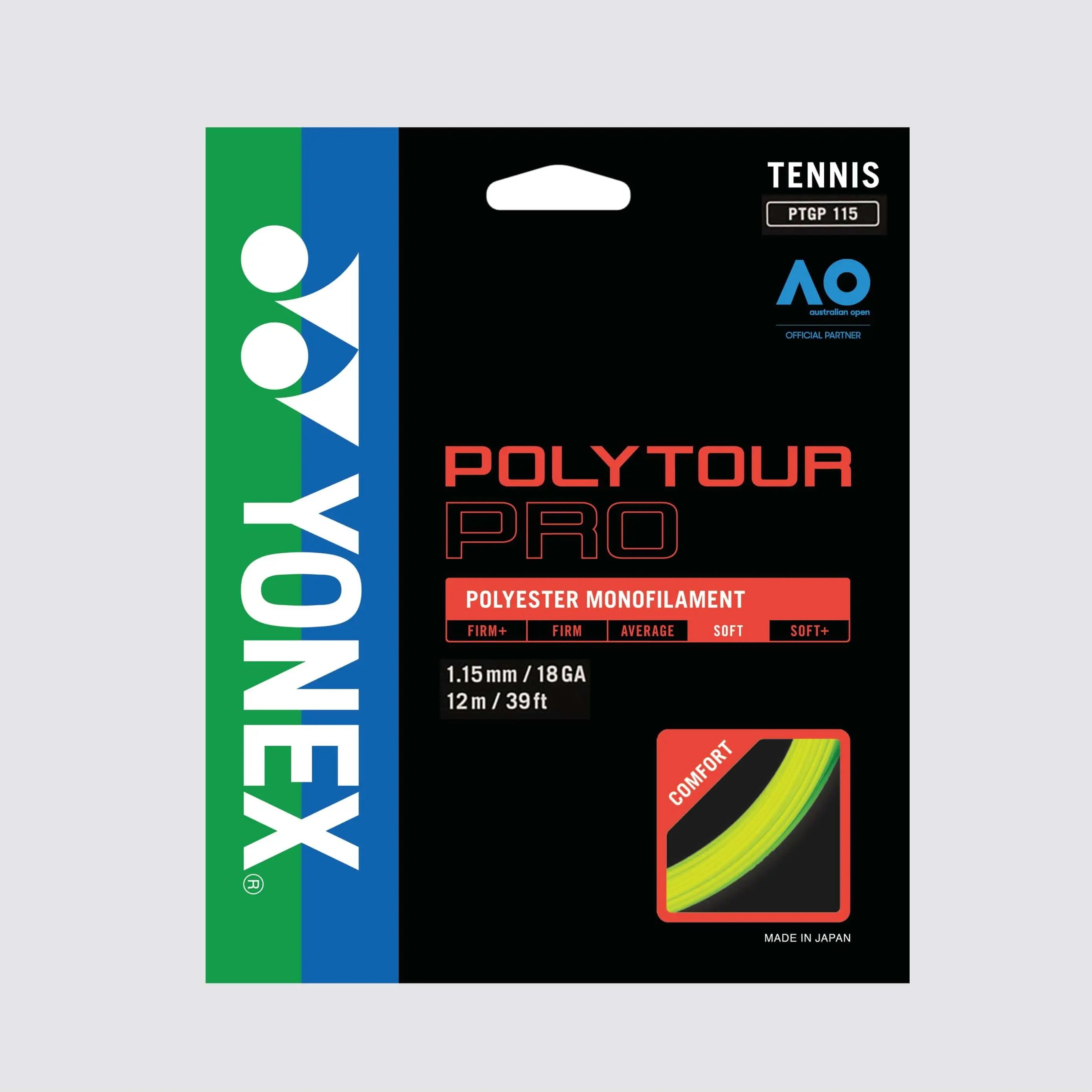 Yonex Polytour Pro 115 / 18 Tennis String 