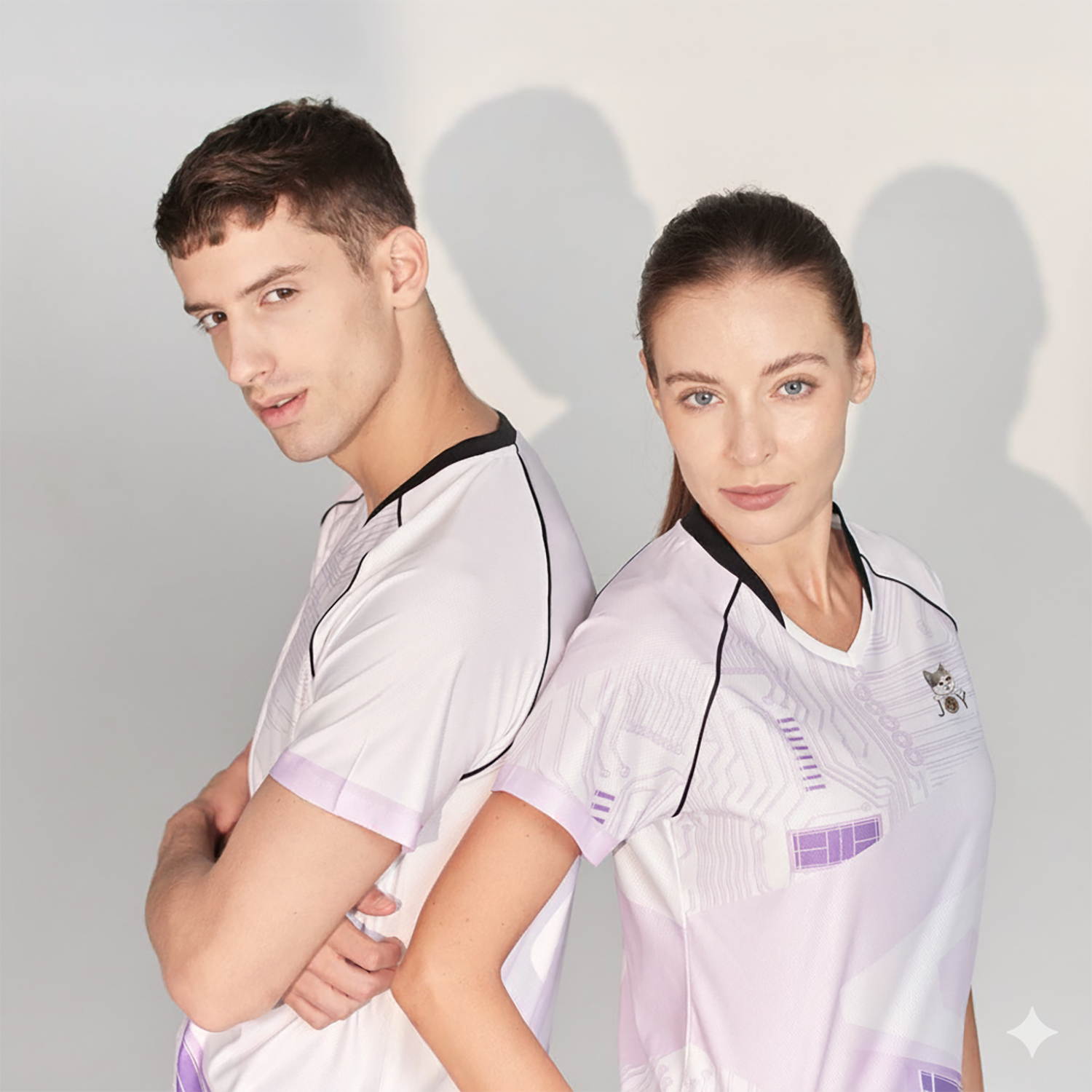 Joy T-Shirt JOY0281G (White/Purple)