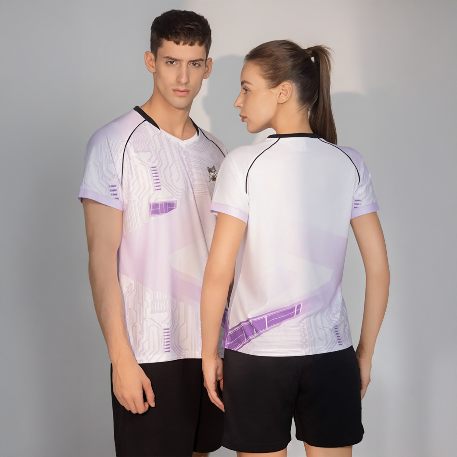 Joy T-Shirt JOY0281G (White/Purple)